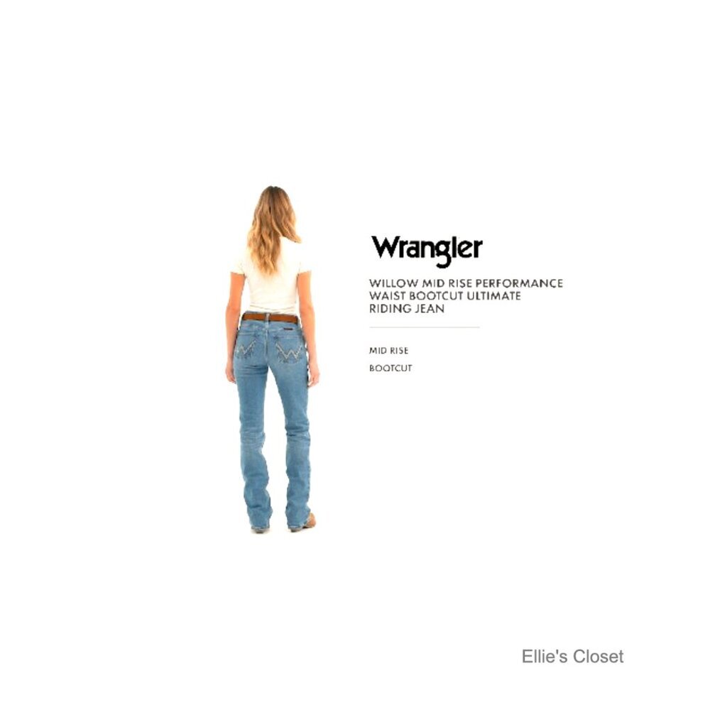 Premium Patch Mae Mid Rise Boot Cut Riding Jeans - Picture 6 of 7
